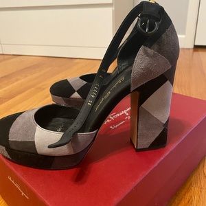 Salvatore Ferragamo color block shoes